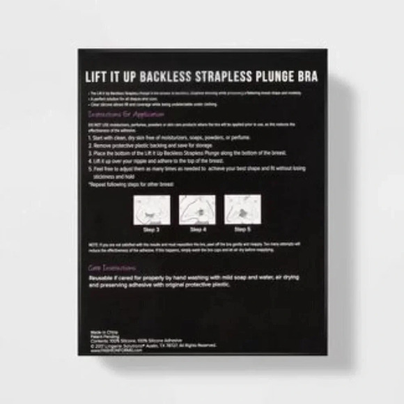 Fashion Forms® Women's Lift It Up Plunge Backless/Strapless Adhesive Bra - Picture 5 of 6